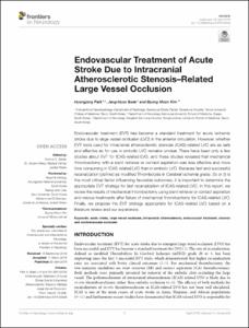 Endovascular Treatment of Acute Stroke Due to Intracranial Atherosclerotic Stenosis–Related Large Vessel Occlusion