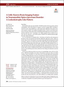 A Little-Known Brain Imaging Feature in Neuromyelitis Optica Spectrum Disorder: A Leukodystrophy-Like Pattern