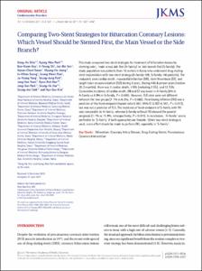 Comparing Two-Stent Strategies for Bifurcation Coronary Lesions: Which Vessel Should be Stented First, the Main Vessel or the Side Branch?