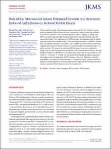Role of the Alternans of Action Potential Duration and Aconitine-Induced Arrhythmias in Isolated Rabbit Hearts