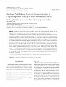 Gambogic Acid Induced Apoptosis through Activation of
Caspase-dependent Pathway in Aortic Smooth Muscle Cells