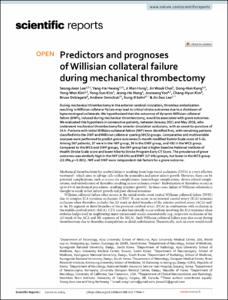 Predictors and prognoses of Willisian collateral failure during mechanical thrombectomy