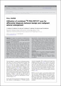 Utilisation of combined 18F-FDG PET/CT scan for differential diagnosis between benign and malignant adrenal enlargement