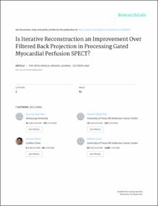 Is Iterative Reconstruction an Improvement Over Filtered Back Projection in Processing Gated Myocardial Perfusion SPECT?
