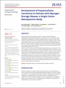 Development of Hepatocellular Carcinoma in Patients with Glycogen Storage Disease: a Single Center Retrospective Study