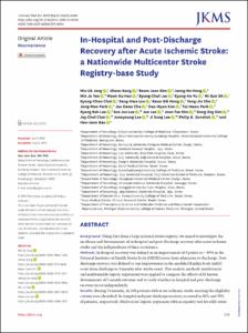 In-Hospital and Post-Discharge Recovery After Acute Ischemic Stroke: A Nationwide Multicenter Stroke Registry-base Study