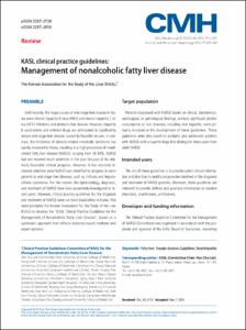 KASL clinical practice guidelines:
Management of nonalcoholic fatty liver disease