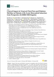 Clinical Impact of Atypical Chest Pain and Diabetes Mellitus in Patients with Acute Myocardial Infarction from Prospective KAMIR-NIH Registry