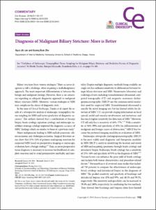 Diagnosis of malignant biliary stricture: More is better