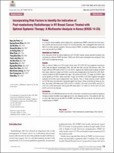 Incorporating Risk Factors to Identify the Indication of Post-mastectomy Radiotherapy in N1 Breast Cancer Treated with Optimal Systemic Therapy: A Multicenter Analysis in Korea (KROG 14-23)