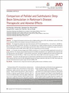 Comparison of Pallidal and Subthalamic Deep Brain Stimulation in Parkinson’s Disease: Therapeutic and Adverse Effects