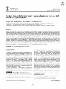 Carbon Monoxide Ameliorates 6-Hydroxydopamine-Induced Cell Death in C6 Glioma Cells