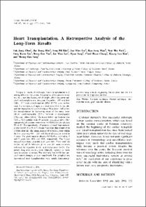Heart Transplantation. A Retrospective Analysis of the Long-Term Results