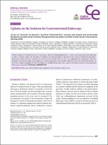 Updates on the Sedation for Gastrointestinal Endoscopy
