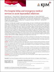 Pre-hospital delay and emergency medical services in acute myocardial infarction