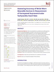 Assessing Accuracy of Wrist-Worn Wearable Devices in Measurement of Paroxysmal Supraventricular Tachycardia Heart Rate
