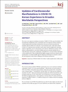 Updates of Cardiovascular Manifestations in COVID-19 – Korean Experience to Broaden Worldwide Perspectives