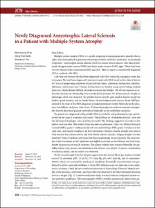 Newly Diagnosed Amyotrophic Lateral Sclerosis in a Patient with Multiple-System Atrophy