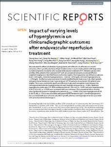 Impact of varying levels of hyperglycemia on clinicoradiographic outcomes after endovascular reperfusion treatment