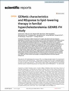 GENetic characteristics and REsponse to lipid-lowering therapy in familial hypercholesterolemia: GENRE-FH study