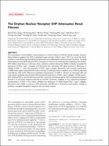 The Orphan Nuclear Receptor SHP Attenuates Renal Fibrosis