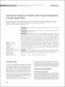 Survival and Prognosis of Patients With Pilocytic Astrocytoma: A Single-Center Study