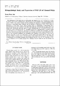 Histopathologic study and expression of TGF-β1 of choanal polyp