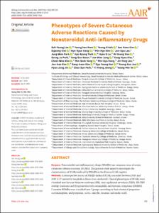 Phenotypes of Severe Cutaneous Adverse Reactions Caused by Nonsteroidal Anti-inflammatory Drugs