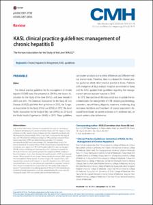 KASL clinical practice guidelines: management of chronic hepatitis B