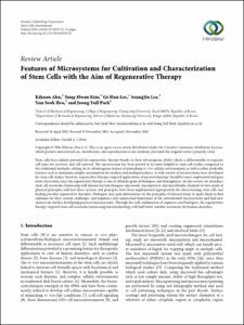 Features of Microsystems for Cultivation and Characterization of Stem Cells with the Aim of Regenerative Therapy
