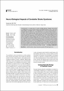 Neuro-Otological Aspects of Cerebellar Stroke Syndrome