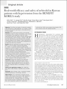 Real-world efficacy and safety of nebivolol in Korean patients with hypertension from the BENEFIT KOREA study