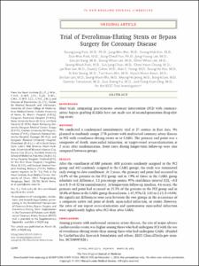 Trial of Everolimus-Eluting Stents or Bypass Surgery for Coronary Disease