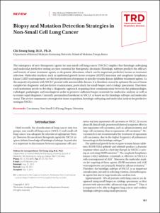 Biopsy and Mutation Detection Strategies in Non-Small Cell Lung Cancer