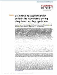 Brain regions associated with periodic leg movements during sleep in restless legs syndrome