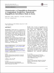 Characteristics of Dapagliflozin Responders: A Longitudinal, Prospective, Nationwide Dapagliflozin Surveillance Study in Korea