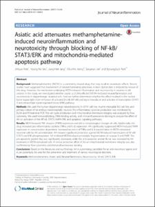 Asiatic acid attenuates methamphetamine-induced neuroinflammation and neurotoxicity through blocking of NF-kB/STAT3/ERK and mitochondria-mediated apoptosis pathway