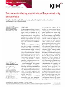 Zotarolimus-eluting stent-induced hypersensitivity pneumonitis.