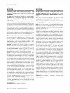 Integrated Analysis of Elbasvir/Grazoprevir Clinical Trials in Korean Participants with Hepatitis C Virus Genotype 1b Infection