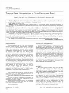 Temporal Bone Histopathology in Neurofibromatosis Type 2