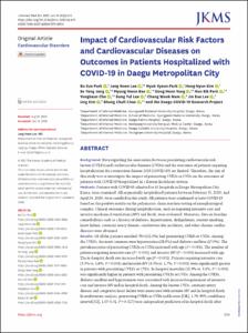 Impact of Cardiovascular Risk Factors and Cardiovascular Diseases on Outcomes in Patients Hospitalized with COVID-19 in Daegu Metropolitan City