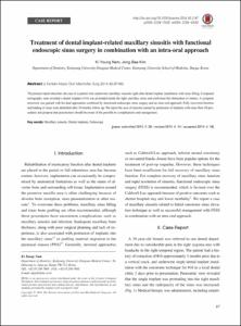 Treatment of dental implant-related maxillary sinusitis with functional endoscopic sinus surgery in combination with an intra-oral approach