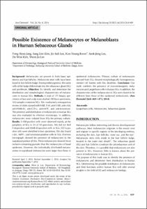 Possible Existence of Melanocytes or Melanoblasts in Human Sebaceous Glands