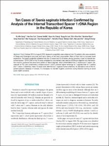 Ten Cases of Taenia Saginata Infection Confirmed by Analysis of the Internal Transcribed Spacer 1 rDNA Region in the Republic of Korea