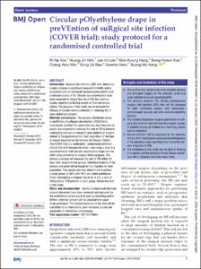 Circular pOlyethylene drape in preVEntion of suRgical site infection (COVER trial): study protocol for a randomised controlled trial