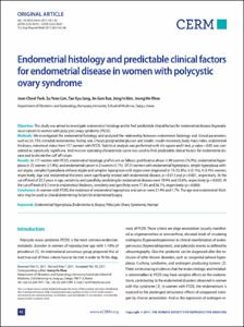Endometrial histology and predictable clinical factors for endometrial disease in women with polycystic ovary syndrome