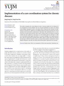 Implementation of a care coordination system for chronic diseases