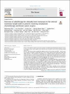 Outcome of radiotherapy for clinically overt metastasis to the internal mammary lymph node in patients receiving neoadjuvant chemotherapy and breast cancer surgery