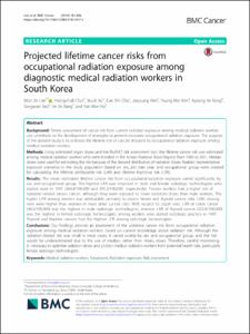 Projected lifetime cancer risks from occupational radiation exposure among diagnostic medical radiation workers in South Korea