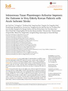 Intravenous Tissue Plasminogen Activator Improves the Outcome in Very Elderly Korean Patients with Acute Ischemic Stroke